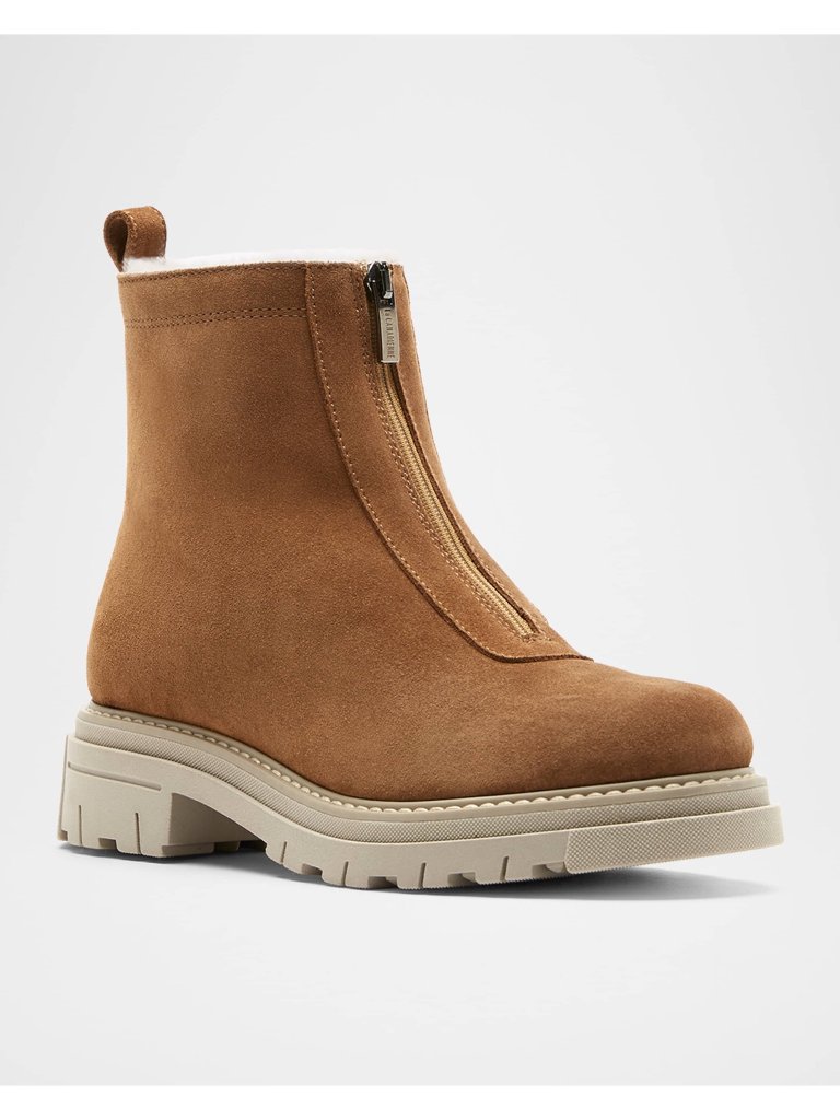 New La Canadienne Delta City Dry Zip Boots Toffee Sz 9.5